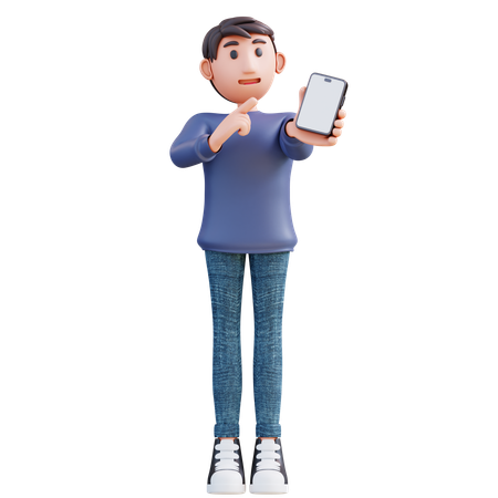 Homme affaires, tenue, téléphone portable  3D Illustration