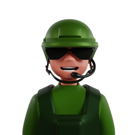 Soldat  3D Icon