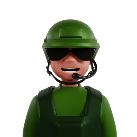 Soldat  3D Icon