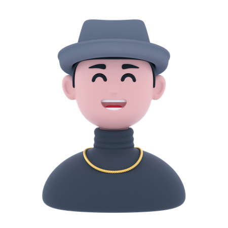 Homme élégant  3D Icon