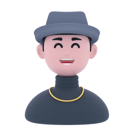 Homme élégant  3D Icon