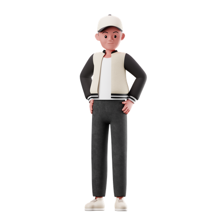 Homme en confiance  3D Icon