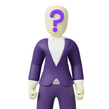 Homme inconnu  3D Icon