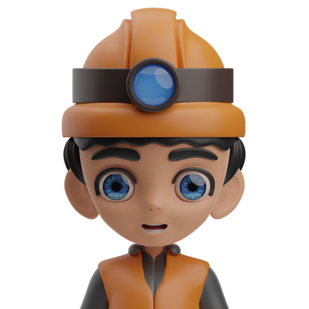 Ingénieur masculin  3D Icon