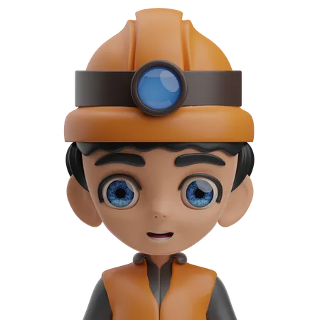 Ingénieur masculin  3D Icon