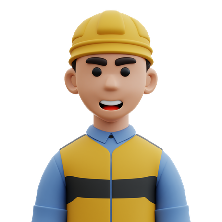 Ingénieur masculin  3D Icon