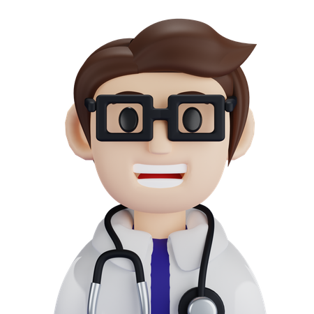 Médecin de sexe masculin  3D Icon