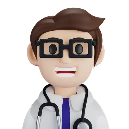 Médecin de sexe masculin  3D Icon