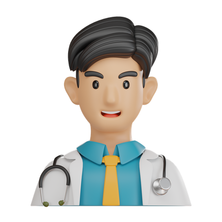 Médecin de sexe masculin  3D Icon