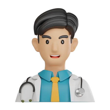 Médecin de sexe masculin  3D Icon