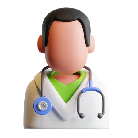 Médecin de sexe masculin  3D Illustration