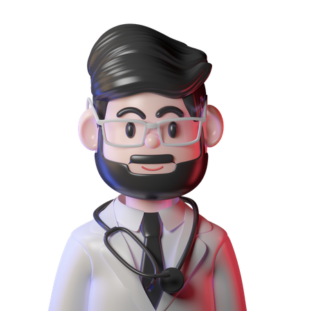 Médecin de sexe masculin  3D Icon