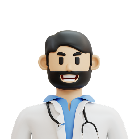 Médecin de sexe masculin  3D Icon