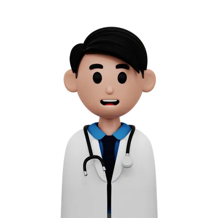 Médecin de sexe masculin  3D Icon