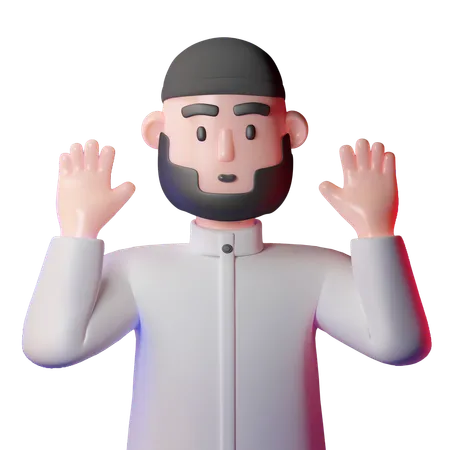 Homme musulman  3D Icon