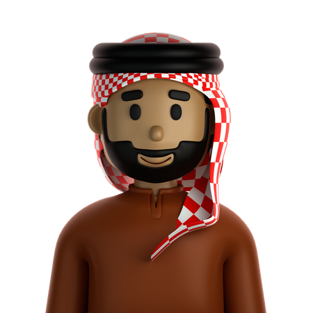 Homme musulman  3D Icon