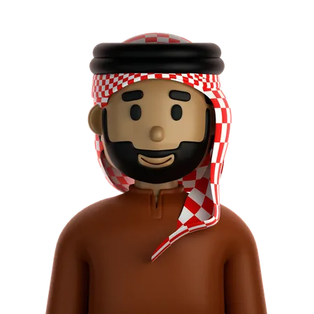 Homme musulman  3D Icon