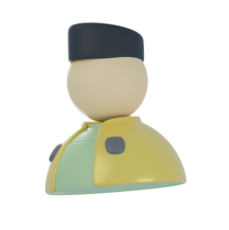 Homme musulman  3D Icon