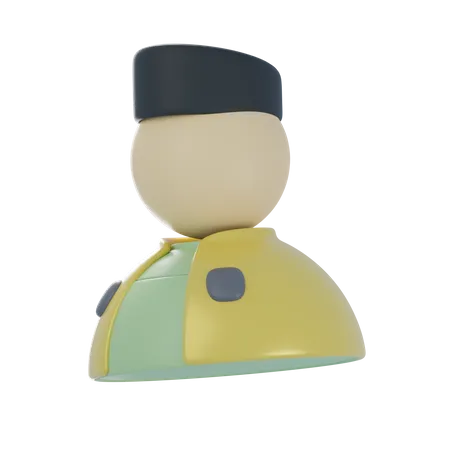 Homme musulman  3D Icon