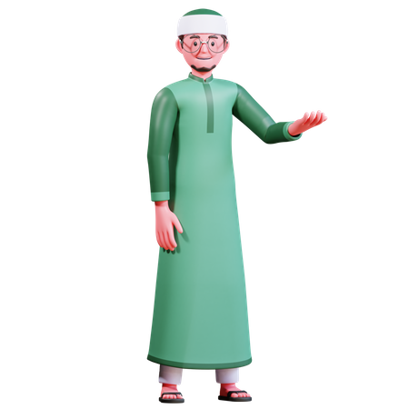 Homme musulman  3D Illustration