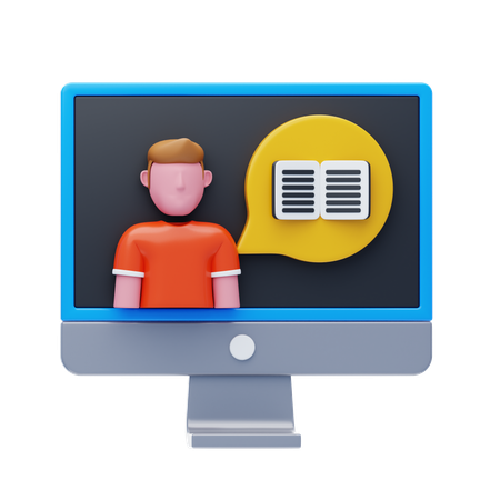 Homme podcasteur  3D Icon