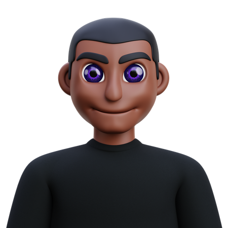 Homme sombre  3D Icon