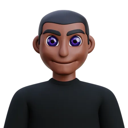 Homme sombre  3D Icon