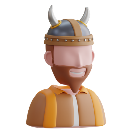 Homme viking  3D Icon