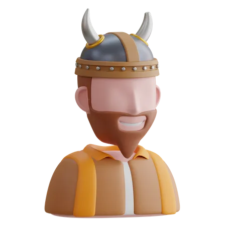 Homme viking  3D Icon