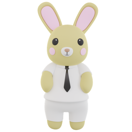 Poupée lapin homme  3D Icon