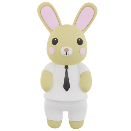 Poupée lapin homme  3D Icon