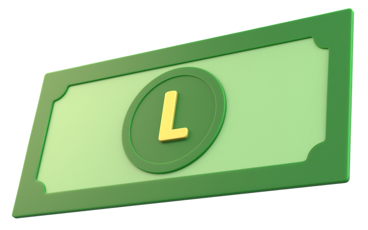 Honduran Lempira Money  3D Icon