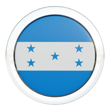 Honduras Round Flag  3D Icon