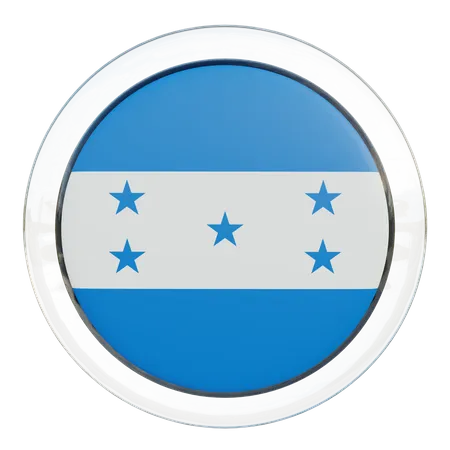Honduras Round Flag  3D Icon