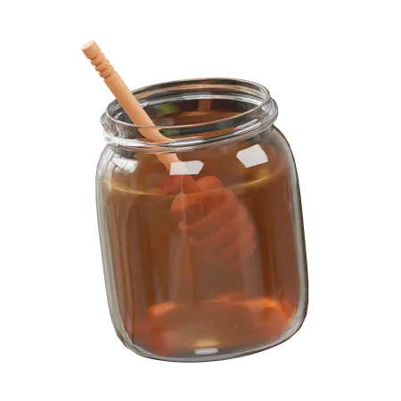 Honey and Jar  3D Icon