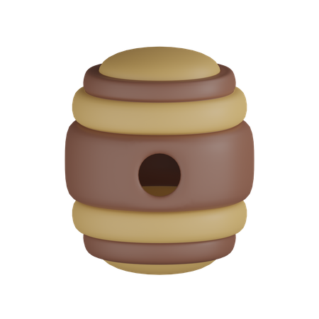 Honey Barrel 3D Icon