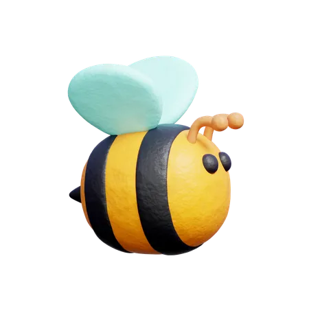 3 D Honey Bee Spring Season 3 D Rendering 3D Icon