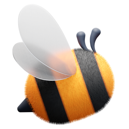 Honey Bee 3D Illustration