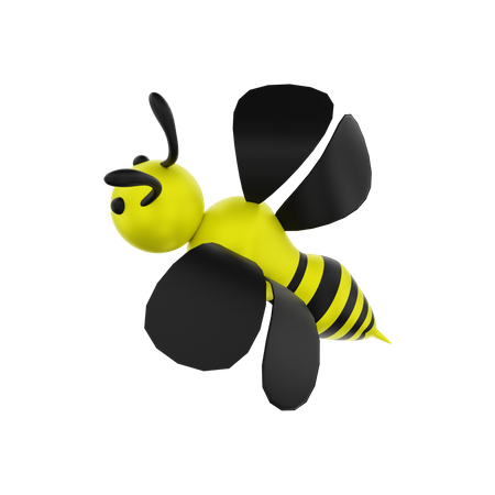 Honey Bee  3D Illustration