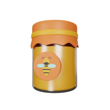 Honey Bottle 3D Icon