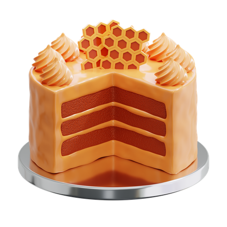 Honey Cake  3D Icon