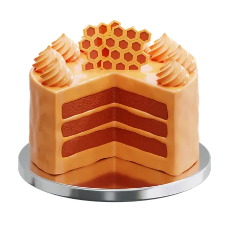 Honey Cake  3D Icon