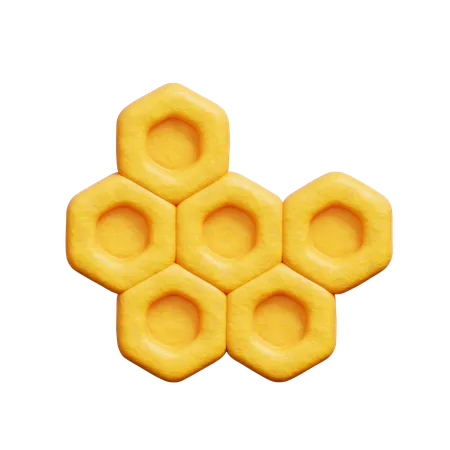 3 D Honey Comb Spring Season 3 D Rendering 3D Icon