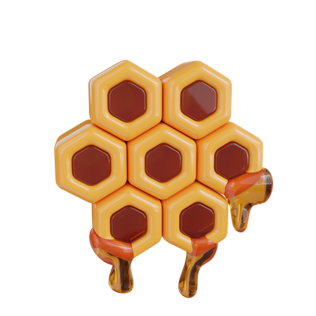 Honey Comb  3D Icon