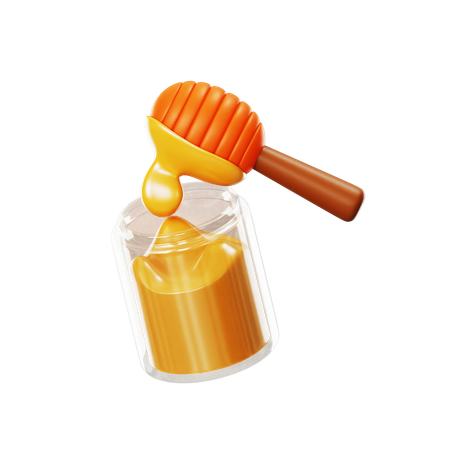 Honey Dipper  3D Icon