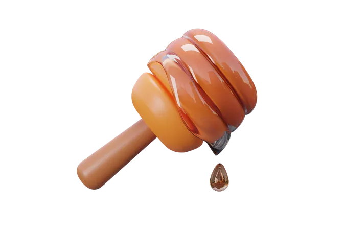 Honey Dipper  3D Icon