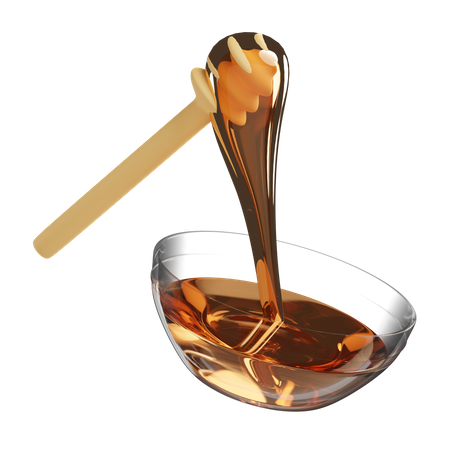 Honey Dipper  3D Illustration