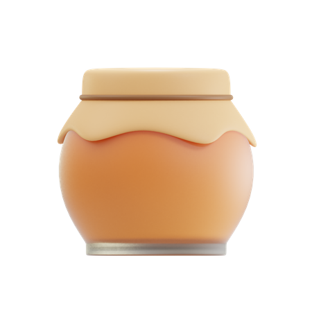 Honey Jam Bottle  3D Icon