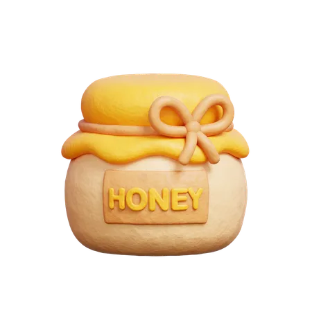 3 D Honey Jar Spring Season 3 D Rendering 3D Icon