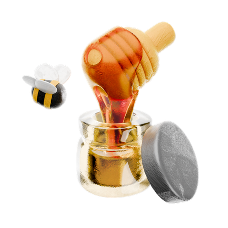 Honey Jar  3D Icon